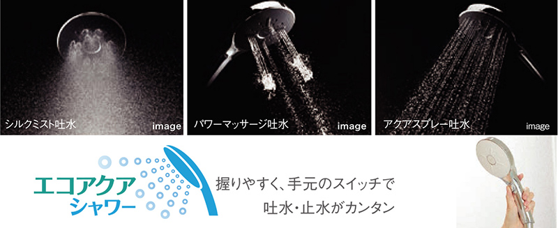 スイッチ付エコアクアシャワーSPA