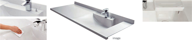 洗面器一体型カウンター 〈ＳＪボウルカウンター〉